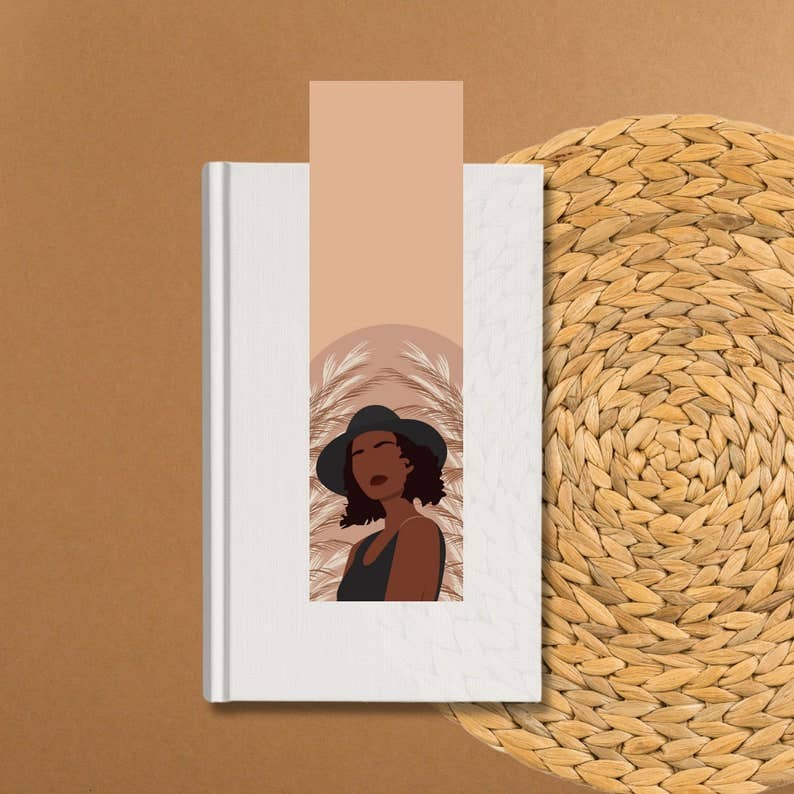 Neutral Black Woman Bookmark