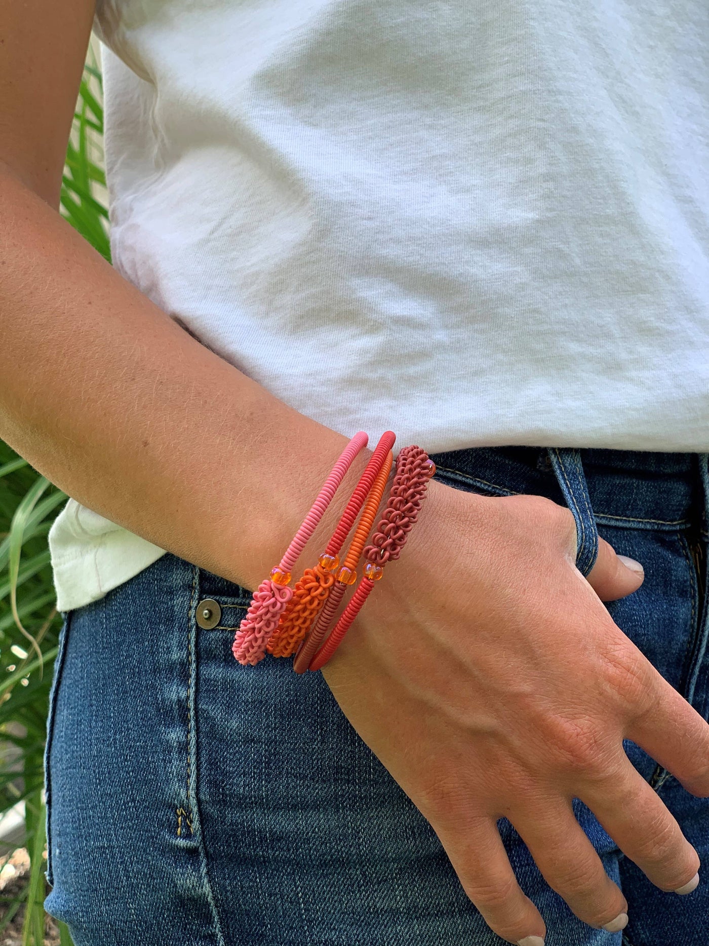Bridge for Africa - Spiral Bracelet: Honeysuckle