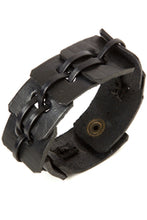 Plated Leather Bracelet