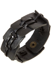 Plated Leather Bracelet