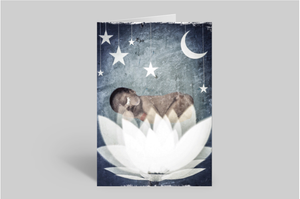 Brooklyndolly - White Lotus Baby Card