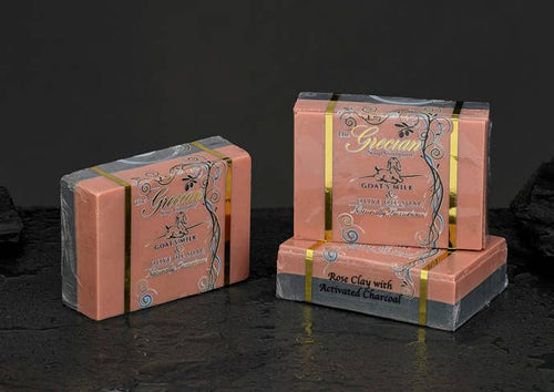 Grecia Rose Clay and Activated Charcoal Soap