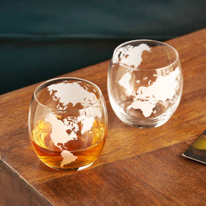 Viski - Globe Whiskey Tumblers - Set of 2