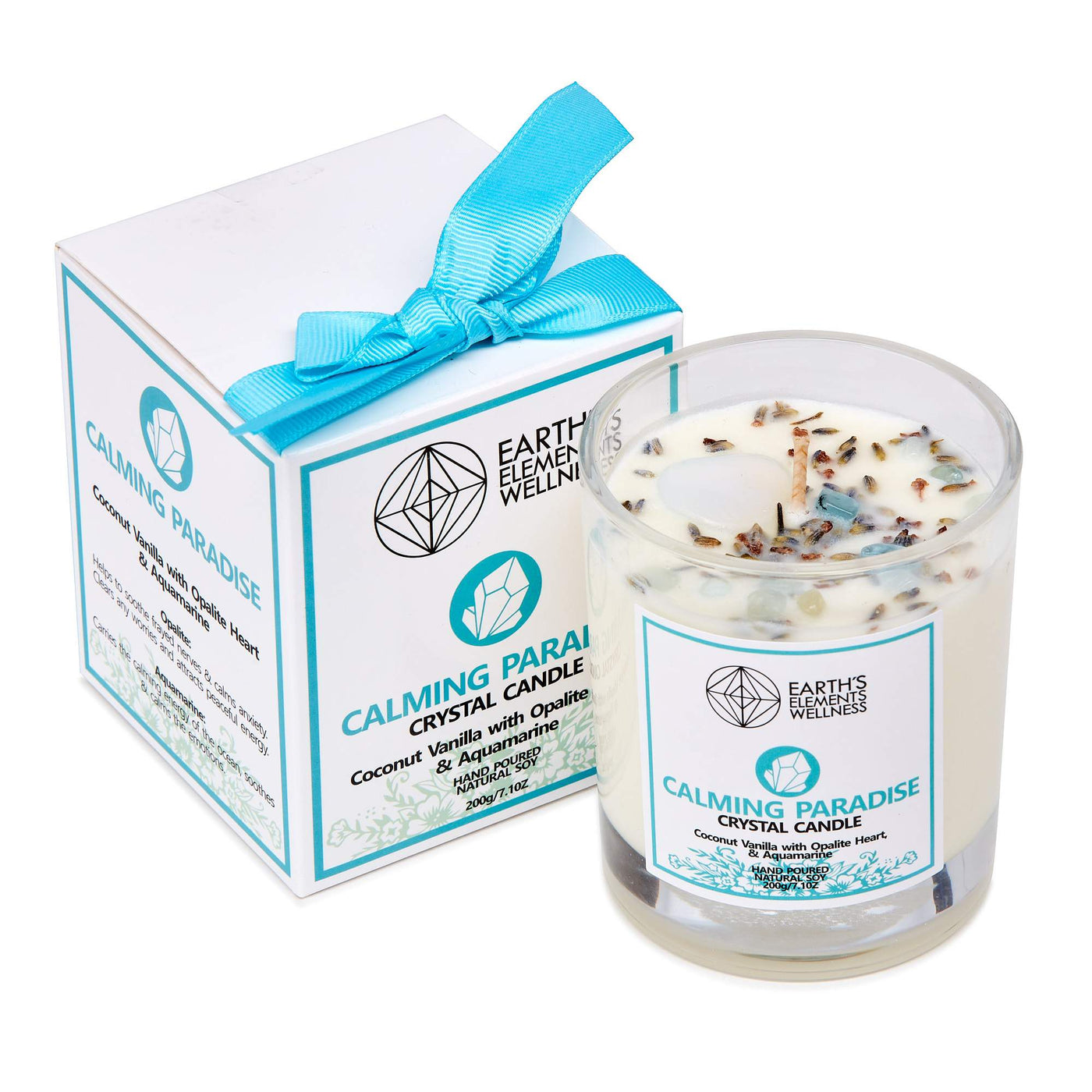 Love-Earths Elements  Crystal Candle