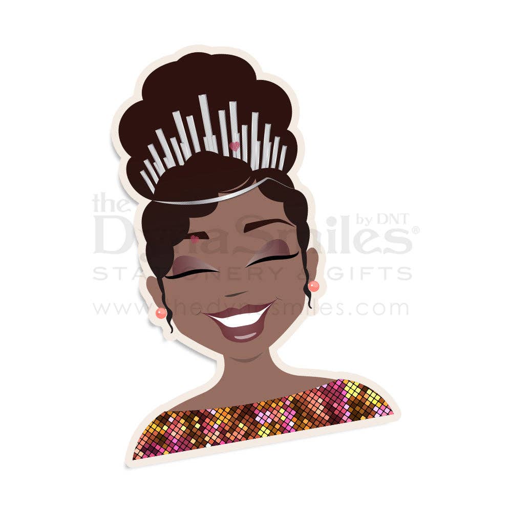 "Ms Glitters N Goals" Sticker-The DynaSmiles Stationery