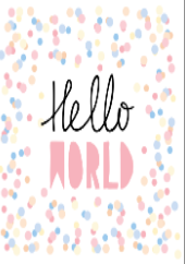 RSVP Gifts And More - Hello World (Pink) - Baby Shower Card