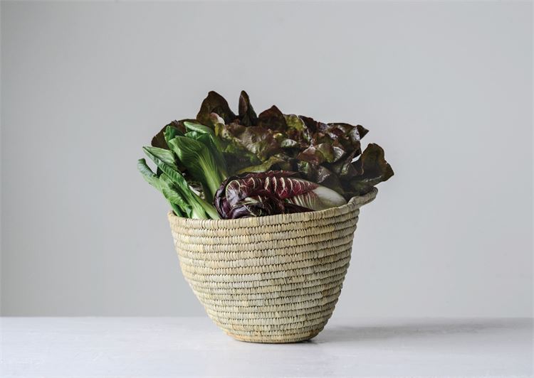 Hand-Woven Moroccan Basket