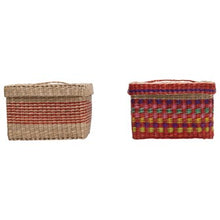 Hand-Woven Seagrass Storage Box w/ Lid