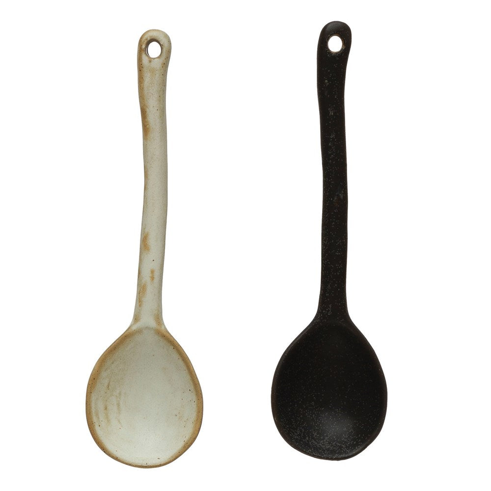 StoneWare Spoon- White & Black