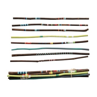 Hard Wood Hand Painted Acacia Sticks