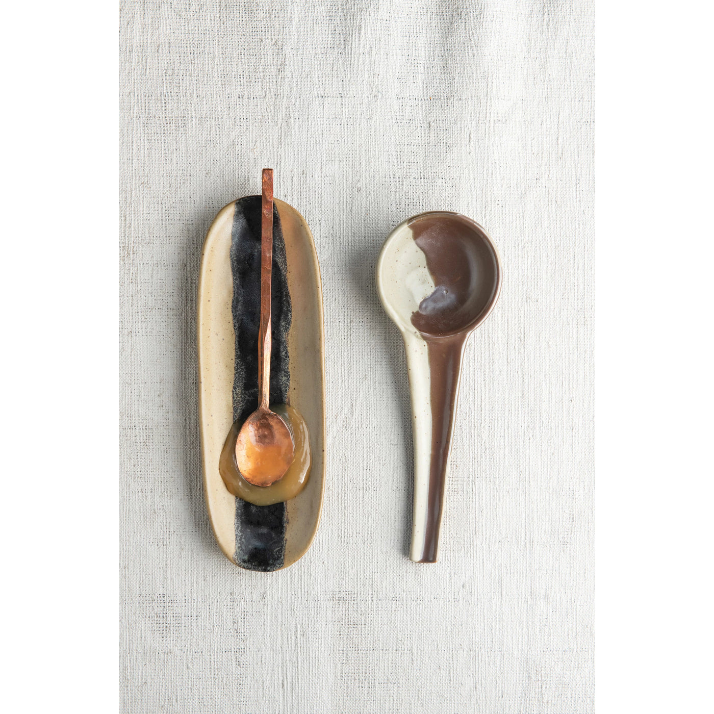 Two-Tone Stoneware Spoon