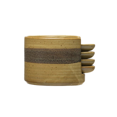 Stoneware Tapas Holder & Plates
