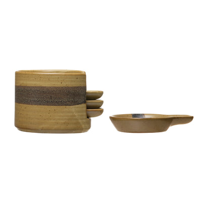Stoneware Tapas Holder & Plates
