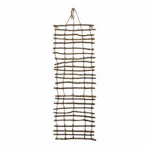 Handmade Wood & Jute Wall Trellis