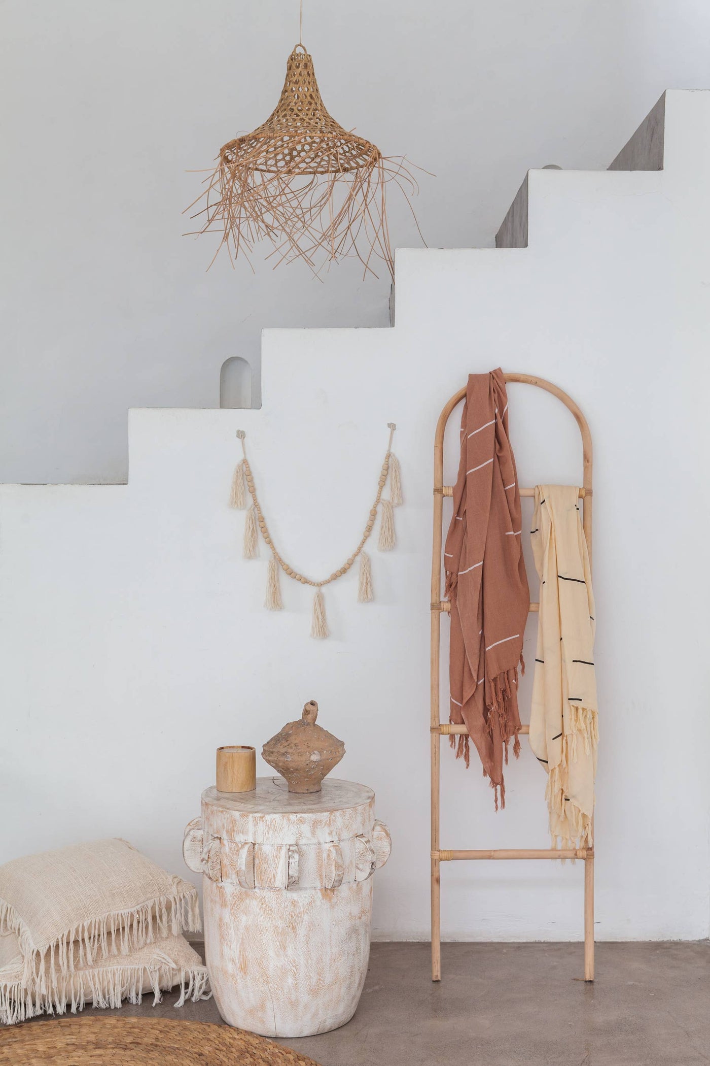 Village Thrive - Lines Tapestry