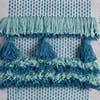 LR Home - Gray and Teal Fringed Wall Hanging