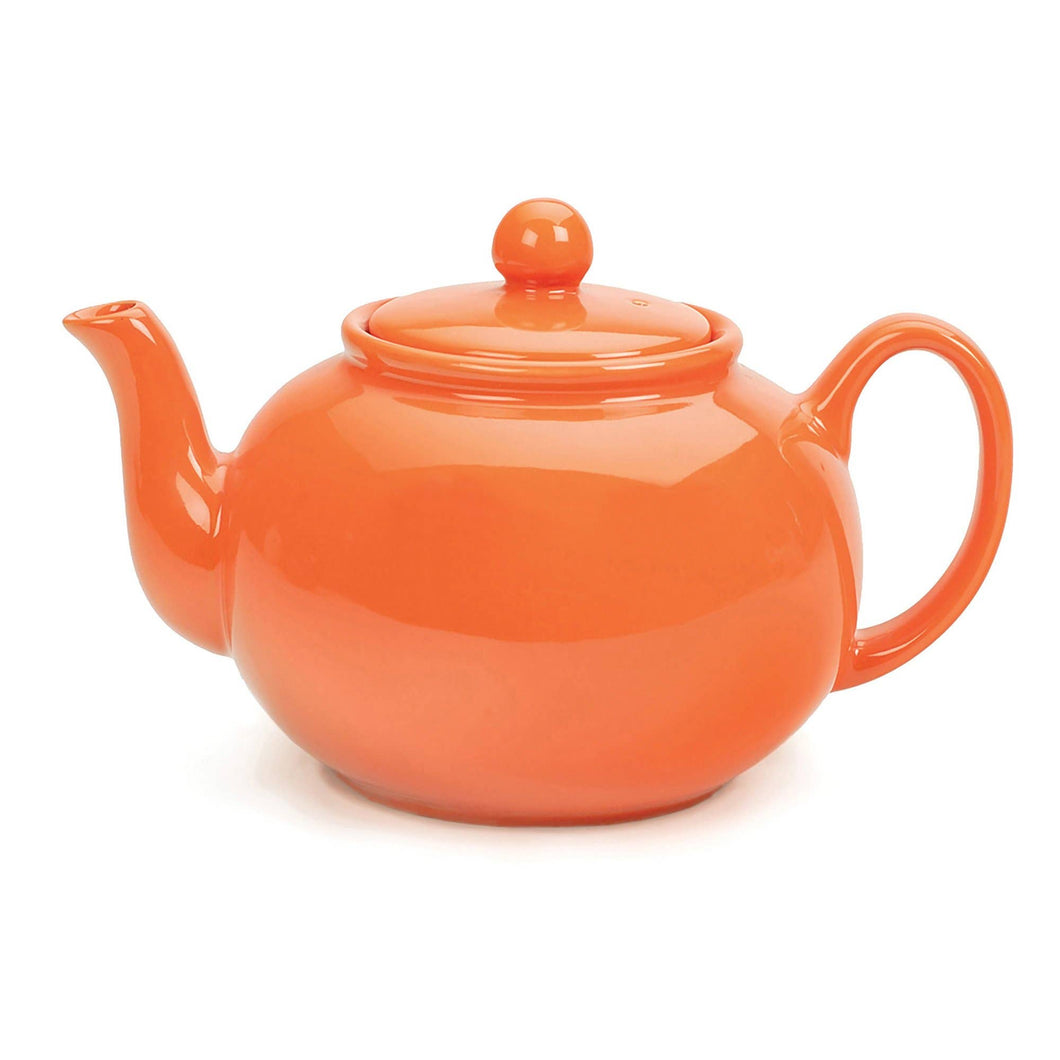 Stoneware Teapot - Orange