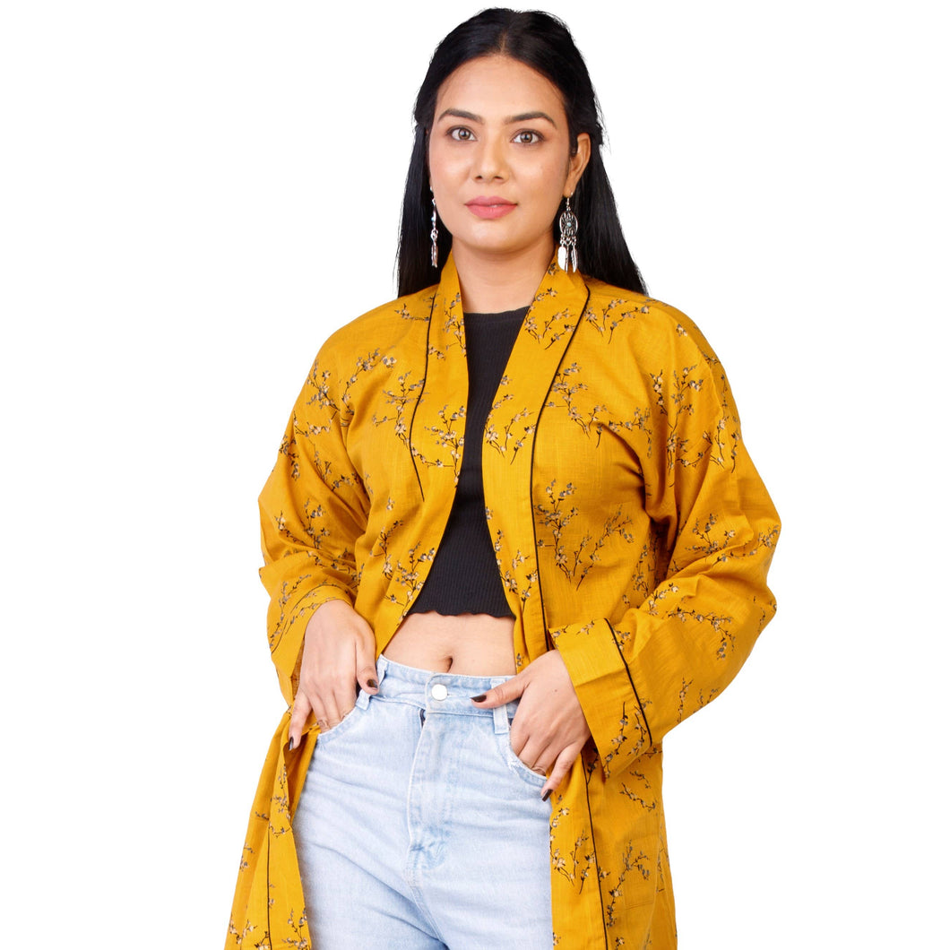 The Indian Bazaar - House Coat Womens -  Beach Spa Robe / Swim Cover up + Bag