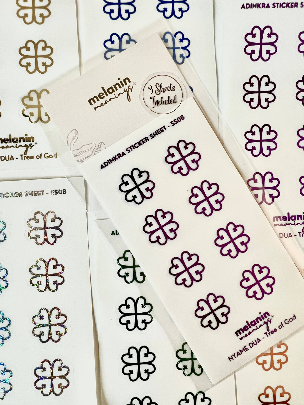 Nyame Dua Adinkra Symbol Stickers - Melanin Meanings