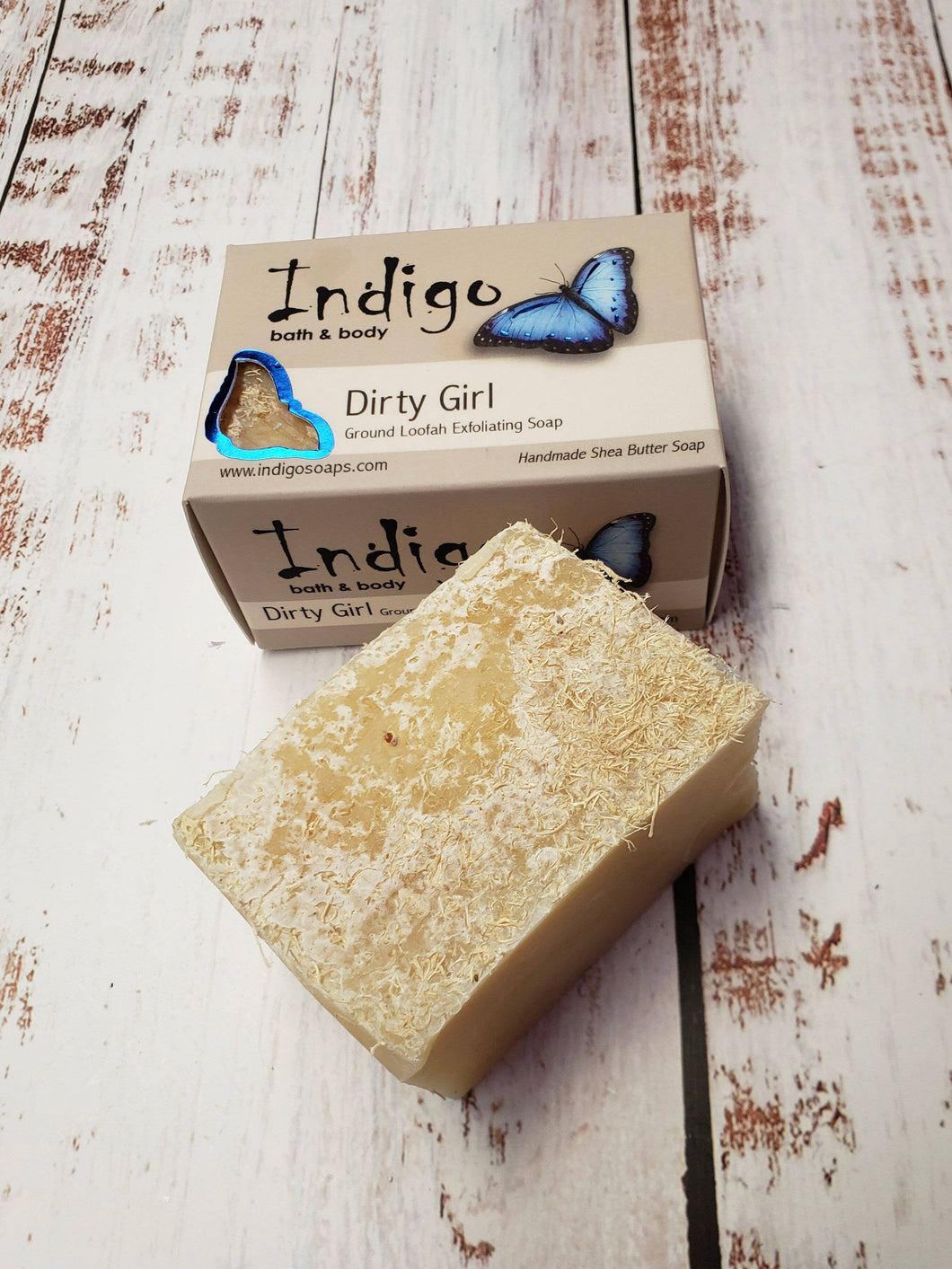 Indigo Bath and Body - Indigo - Specialty Soap - Dirty Girl Exfoliating Ground Loofah Soap