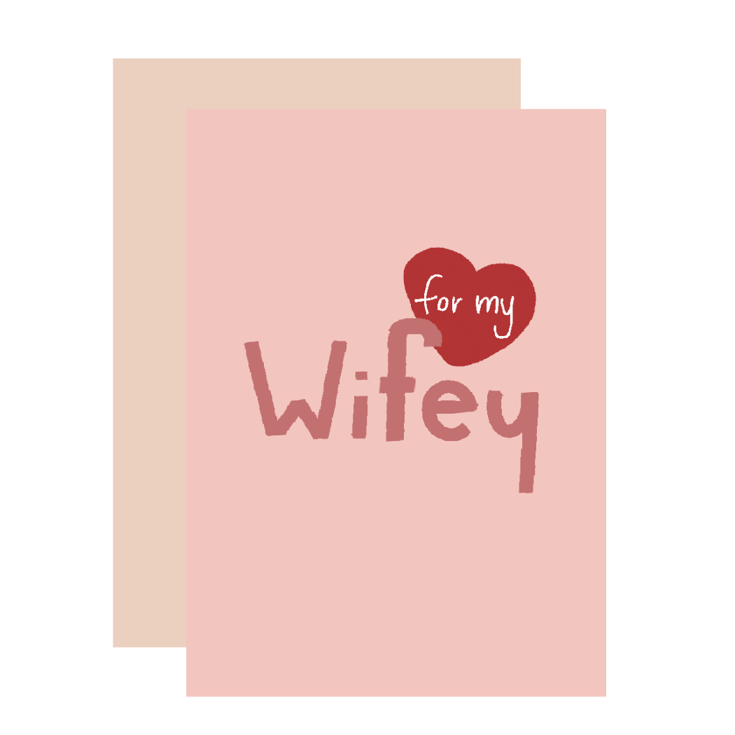 Aims Moon Paperie - Wifey Greeting Card