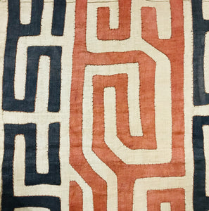 Kuba Cloth-Natural ground- Multi colored