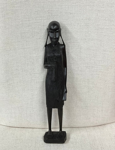 African Ebony Wood Carved Statues