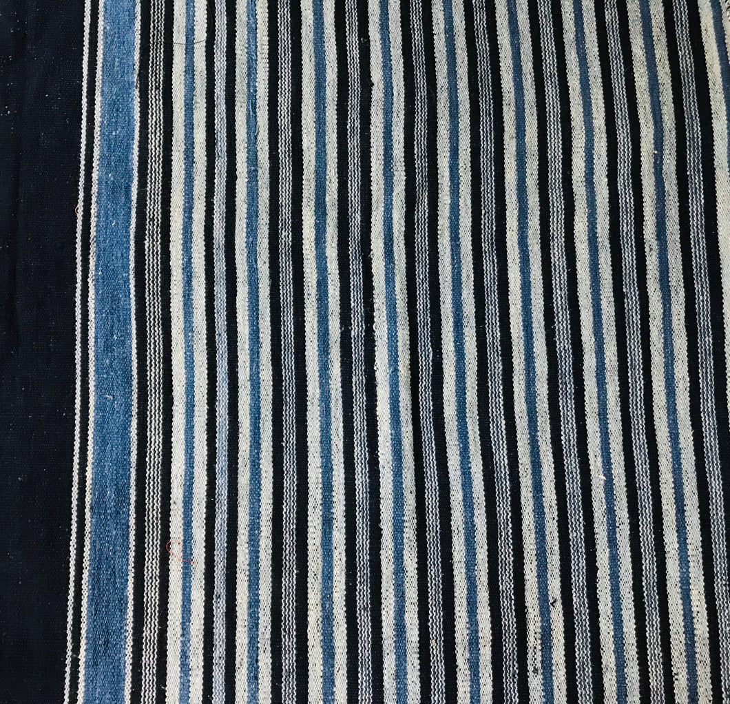 Stripe Indigo Throw Heavy weight