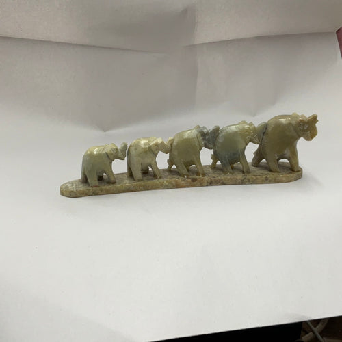 Soapstone Elephant Caravan