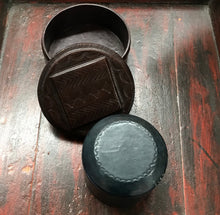 Taureg Round Leather Boxes