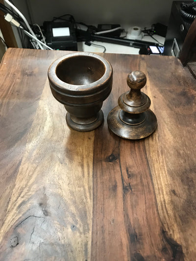 Wooden Finial Box - Dark Wood