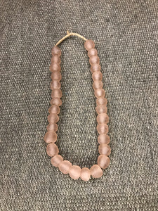 African Sea Glass Bead Necklace