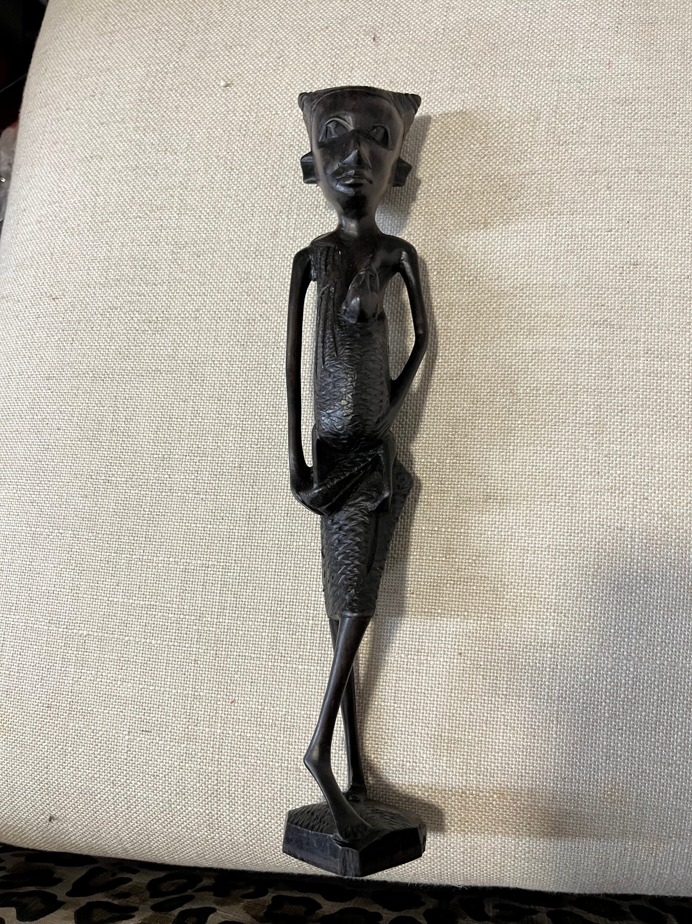 African Ebony Wood Carved Statues
