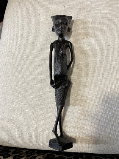 African Ebony Wood Carved Statues
