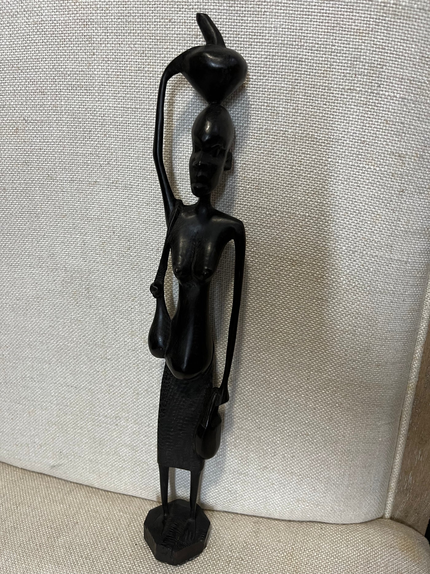 African Ebony Wood Carved Statues