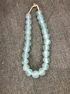 African Sea Glass Bead Necklace