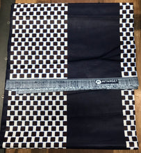 African Bossinin Wax Cloth-Navy/Block Print