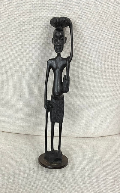 African Ebony Wood Carved Statues