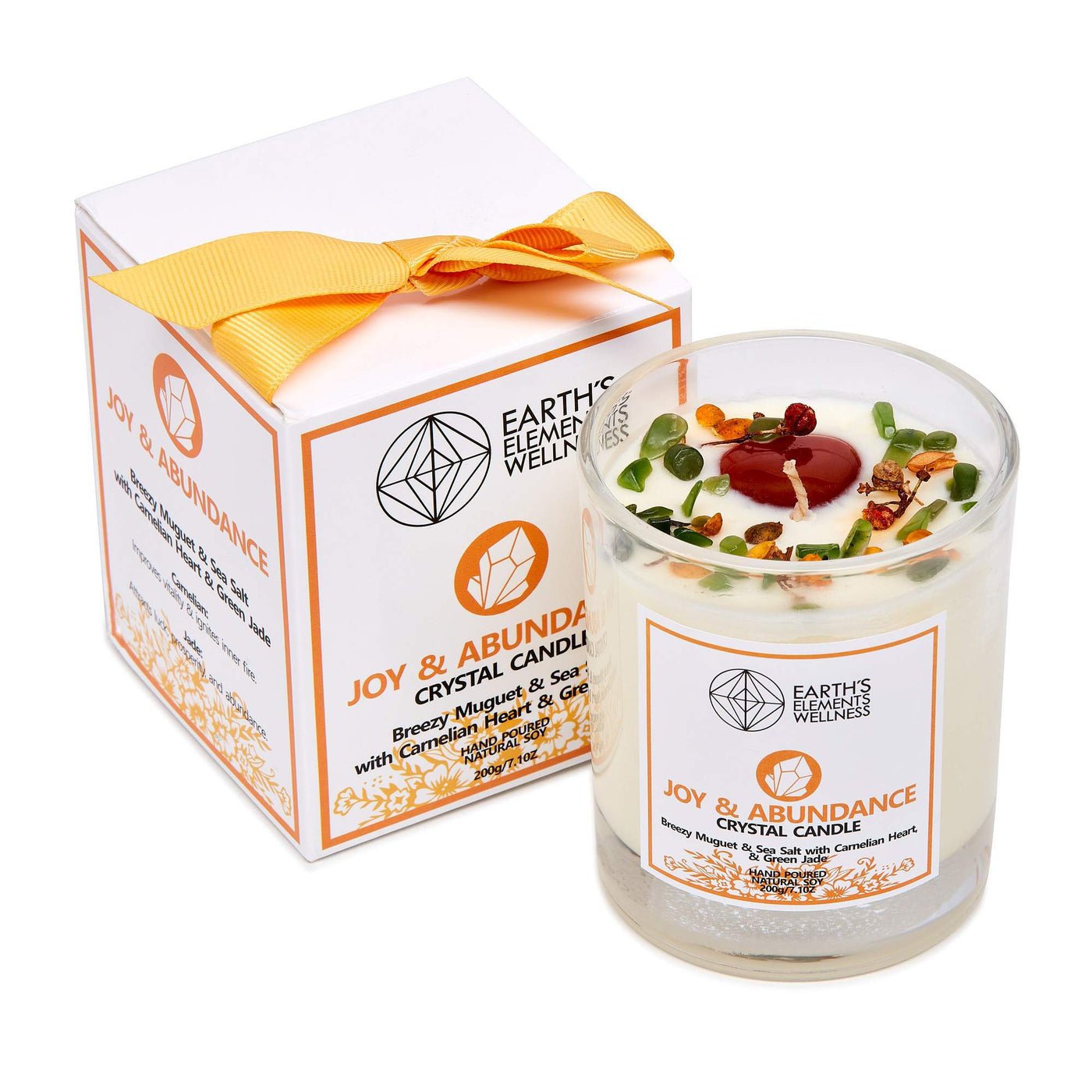 Love-Earths Elements  Crystal Candle