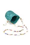 Beaded Sisal Mini Basket Ornaments