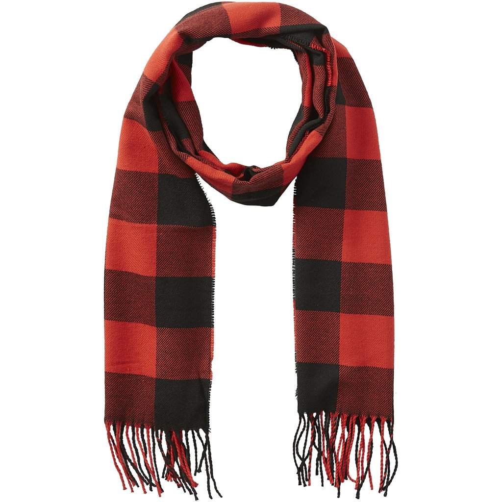 Buffalo Check Fringe Scarf