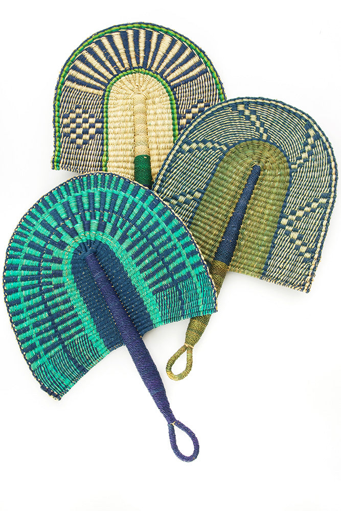 Weaved Traditional Fans African Woven Grass Fans – Cultural Interiors