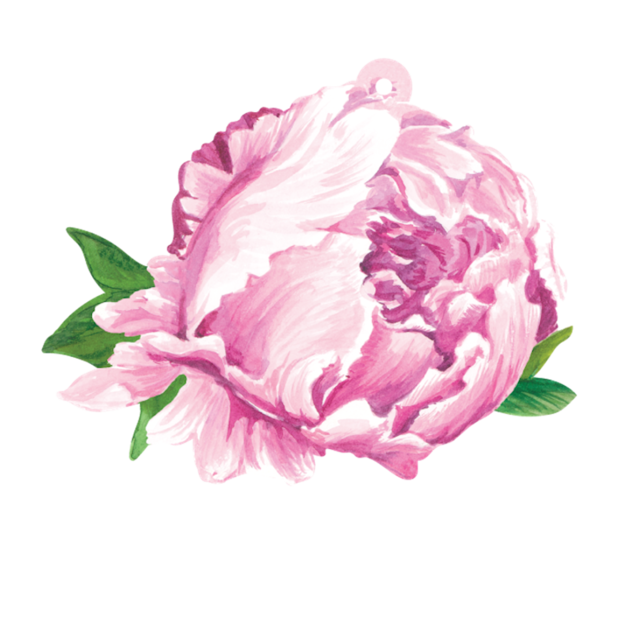 Peony Gift Tag