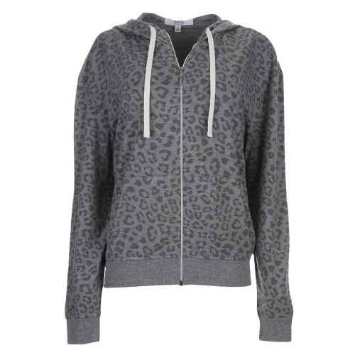 Zip Hoodie Leopard Print