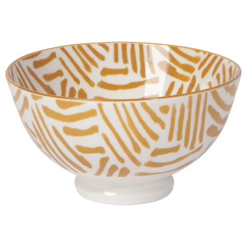 Ochre Lines Bowl-Now Designs by Danica