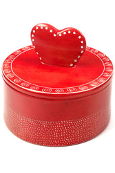 Touch of Love Red Kisii Stone Ring Box