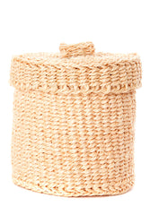 All Natural Sisal Lidded Container Basket