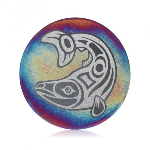 Raku Hand Painted Coaster