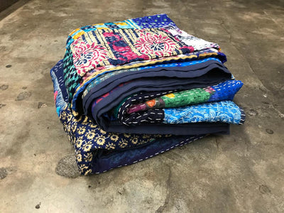 Indian Vintage Kantha Quilt