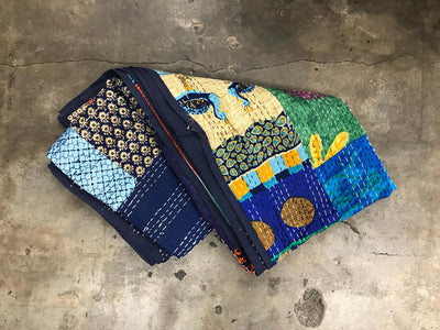 Indian Vintage Kantha Quilt